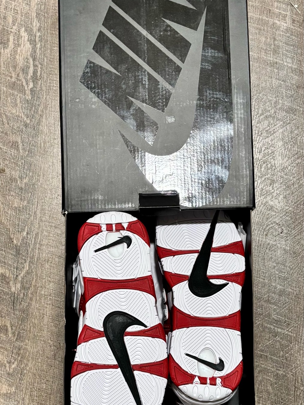 University Red and White Athletic Sneakers M 9.5 - Picture 5 of 5